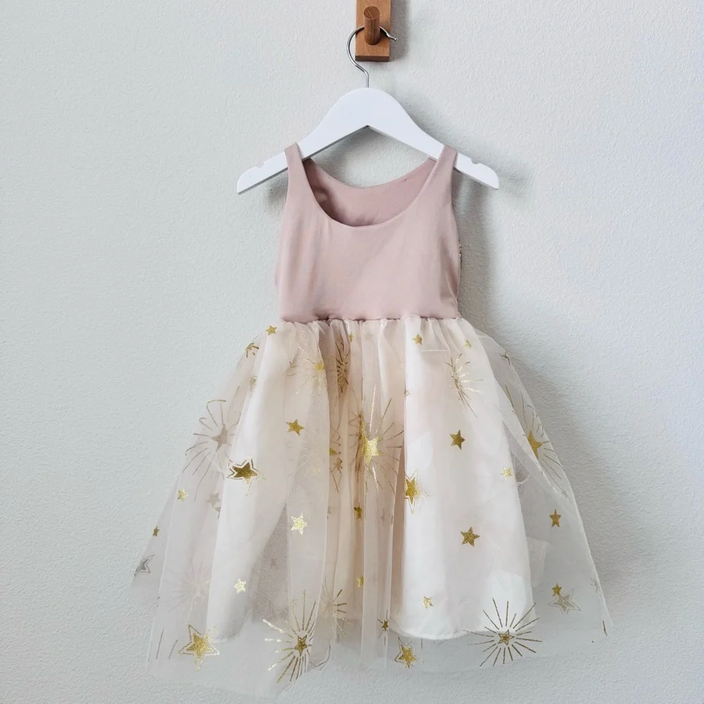 Great Pretenders Glam Party Gold Dress Size 3 4 - Picture 6 of 9